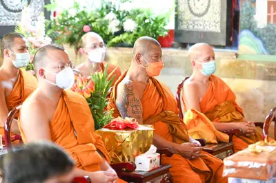 ประมวลภาพพิธีรับตราตั้งและมุทิตาสักการะเจ้าคณะอำเภออัมพวา วัดจุฬามณี ปี ๒๕๖๕
