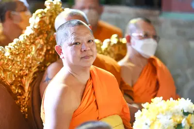 ประมวลภาพพิธีรับตราตั้งและมุทิตาสักการะเจ้าคณะอำเภออัมพวา วัดจุฬามณี ปี ๒๕๖๕