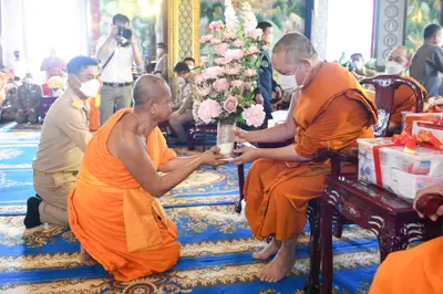 ประมวลภาพพิธีรับตราตั้งและมุทิตาสักการะเจ้าคณะอำเภออัมพวา วัดจุฬามณี ปี ๒๕๖๕