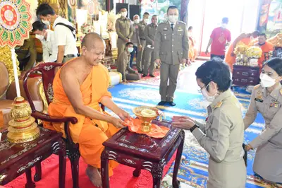 ประมวลภาพพิธีรับตราตั้งและมุทิตาสักการะเจ้าคณะอำเภออัมพวา วัดจุฬามณี ปี ๒๕๖๕