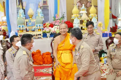ประมวลภาพพิธีรับตราตั้งและมุทิตาสักการะเจ้าคณะอำเภออัมพวา วัดจุฬามณี ปี ๒๕๖๕