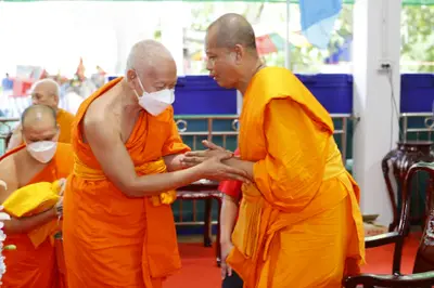 ประมวลภาพพิธีรับตราตั้งและมุทิตาสักการะเจ้าคณะอำเภออัมพวา วัดจุฬามณี ปี ๒๕๖๕