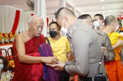 ประมวลภาพพิธีรับตราตั้งและมุทิตาสักการะเจ้าคณะอำเภออัมพวา วัดจุฬามณี ปี ๒๕๖๕
