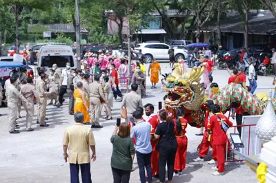 ประมวลภาพพิธีรับตราตั้งและมุทิตาสักการะเจ้าคณะอำเภออัมพวา วัดจุฬามณี ปี ๒๕๖๕
