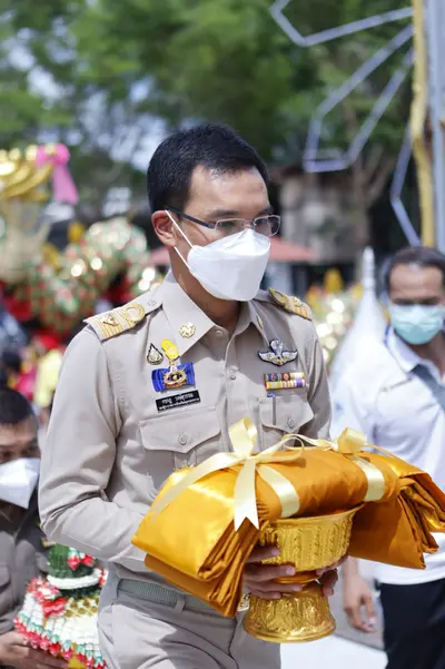 ประมวลภาพพิธีรับตราตั้งและมุทิตาสักการะเจ้าคณะอำเภออัมพวา วัดจุฬามณี ปี ๒๕๖๕