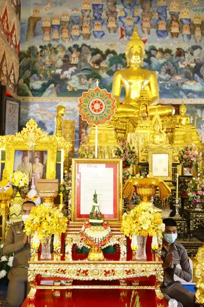ประมวลภาพพิธีรับตราตั้งและมุทิตาสักการะเจ้าคณะอำเภออัมพวา วัดจุฬามณี ปี ๒๕๖๕