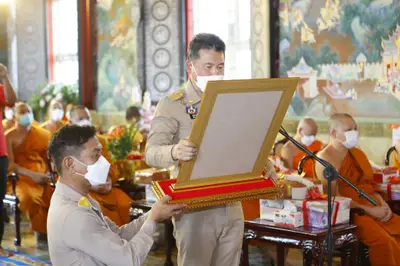 ประมวลภาพพิธีรับตราตั้งและมุทิตาสักการะเจ้าคณะอำเภออัมพวา วัดจุฬามณี ปี ๒๕๖๕