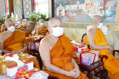 ประมวลภาพพิธีรับตราตั้งและมุทิตาสักการะเจ้าคณะอำเภออัมพวา วัดจุฬามณี ปี ๒๕๖๕