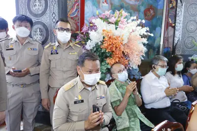ประมวลภาพพิธีรับตราตั้งและมุทิตาสักการะเจ้าคณะอำเภออัมพวา วัดจุฬามณี ปี ๒๕๖๕