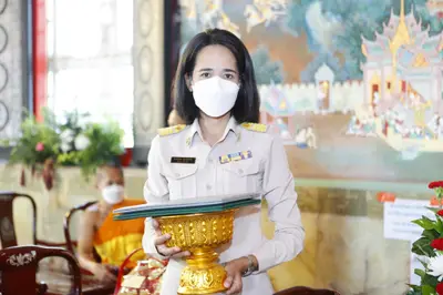 ประมวลภาพพิธีรับตราตั้งและมุทิตาสักการะเจ้าคณะอำเภออัมพวา วัดจุฬามณี ปี ๒๕๖๕
