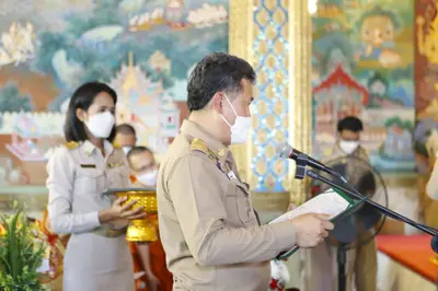 ประมวลภาพพิธีรับตราตั้งและมุทิตาสักการะเจ้าคณะอำเภออัมพวา วัดจุฬามณี ปี ๒๕๖๕