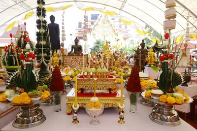 ประมวลภาพพิธีบวงสรวงและมอบเหรียญเสมา วัดจุฬามณี ปี ๒๕๖๕