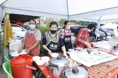 ประมวลภาพพิธีบวงสรวงและมอบเหรียญเสมา วัดจุฬามณี ปี ๒๕๖๕