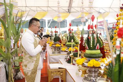 ประมวลภาพพิธีบวงสรวงและมอบเหรียญเสมา วัดจุฬามณี ปี ๒๕๖๕
