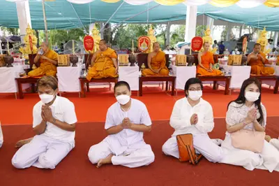 ประมวลภาพพิธีบวงสรวงและมอบเหรียญเสมา วัดจุฬามณี ปี ๒๕๖๕