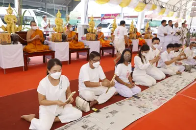 ประมวลภาพพิธีบวงสรวงและมอบเหรียญเสมา วัดจุฬามณี ปี ๒๕๖๕