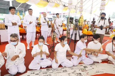 ประมวลภาพพิธีบวงสรวงและมอบเหรียญเสมา วัดจุฬามณี ปี ๒๕๖๕
