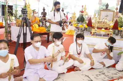 ประมวลภาพพิธีบวงสรวงและมอบเหรียญเสมา วัดจุฬามณี ปี ๒๕๖๕