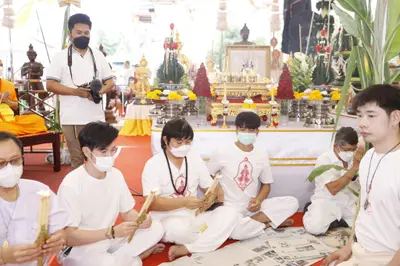 ประมวลภาพพิธีบวงสรวงและมอบเหรียญเสมา วัดจุฬามณี ปี ๒๕๖๕
