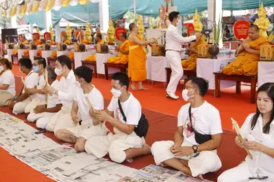ประมวลภาพพิธีบวงสรวงและมอบเหรียญเสมา วัดจุฬามณี ปี ๒๕๖๕