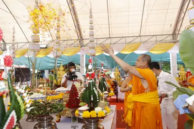 ประมวลภาพพิธีบวงสรวงและมอบเหรียญเสมา วัดจุฬามณี ปี ๒๕๖๕