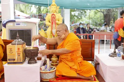 ประมวลภาพพิธีบวงสรวงและมอบเหรียญเสมา วัดจุฬามณี ปี ๒๕๖๕