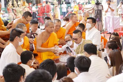 ประมวลภาพพิธีบวงสรวงและมอบเหรียญเสมา วัดจุฬามณี ปี ๒๕๖๕