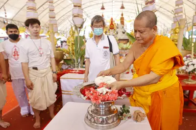 ประมวลภาพพิธีบวงสรวงและมอบเหรียญเสมา วัดจุฬามณี ปี ๒๕๖๕
