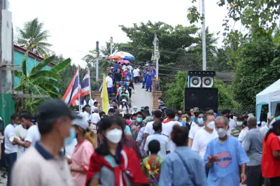 ประมวลภาพพิธีบวงสรวงและมอบเหรียญเสมา วัดจุฬามณี ปี ๒๕๖๕