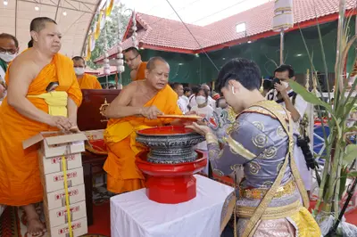 ประมวลภาพพิธีบวงสรวงและมอบเหรียญเสมา วัดจุฬามณี ปี ๒๕๖๕