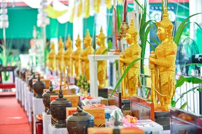 ประมวลภาพพิธีบวงสรวงและมอบเหรียญเสมา วัดจุฬามณี ปี ๒๕๖๕