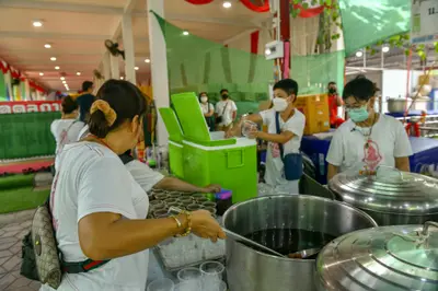 ประมวลภาพพิธีบวงสรวงและมอบเหรียญเสมา วัดจุฬามณี ปี ๒๕๖๕