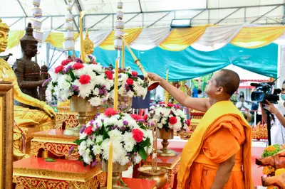 ประมวลภาพพิธีบวงสรวงและมอบเหรียญเสมา วัดจุฬามณี ปี ๒๕๖๕
