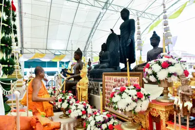 ประมวลภาพพิธีบวงสรวงและมอบเหรียญเสมา วัดจุฬามณี ปี ๒๕๖๕