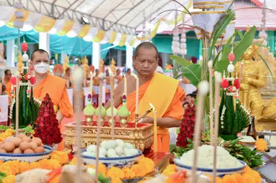 ประมวลภาพพิธีบวงสรวงและมอบเหรียญเสมา วัดจุฬามณี ปี ๒๕๖๕