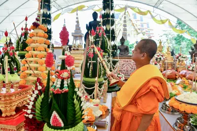 ประมวลภาพพิธีบวงสรวงและมอบเหรียญเสมา วัดจุฬามณี ปี ๒๕๖๕