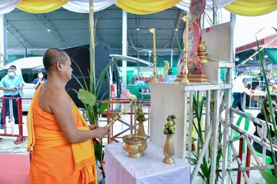 ประมวลภาพพิธีบวงสรวงและมอบเหรียญเสมา วัดจุฬามณี ปี ๒๕๖๕