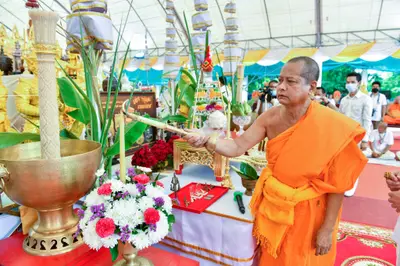 ประมวลภาพพิธีบวงสรวงและมอบเหรียญเสมา วัดจุฬามณี ปี ๒๕๖๕