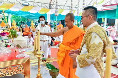 ประมวลภาพพิธีบวงสรวงและมอบเหรียญเสมา วัดจุฬามณี ปี ๒๕๖๕
