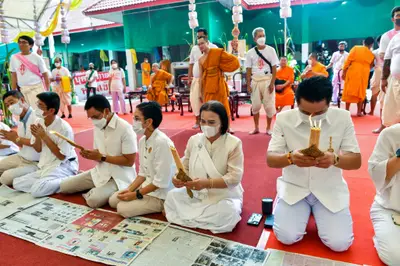 ประมวลภาพพิธีบวงสรวงและมอบเหรียญเสมา วัดจุฬามณี ปี ๒๕๖๕