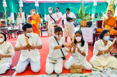 ประมวลภาพพิธีบวงสรวงและมอบเหรียญเสมา วัดจุฬามณี ปี ๒๕๖๕