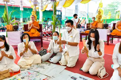 ประมวลภาพพิธีบวงสรวงและมอบเหรียญเสมา วัดจุฬามณี ปี ๒๕๖๕