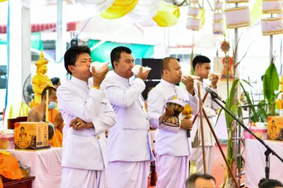 ประมวลภาพพิธีบวงสรวงและมอบเหรียญเสมา วัดจุฬามณี ปี ๒๕๖๕