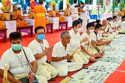 ประมวลภาพพิธีบวงสรวงและมอบเหรียญเสมา วัดจุฬามณี ปี ๒๕๖๕