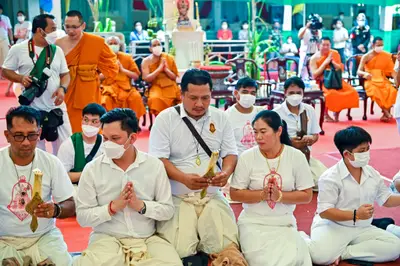 ประมวลภาพพิธีบวงสรวงและมอบเหรียญเสมา วัดจุฬามณี ปี ๒๕๖๕