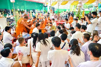 ประมวลภาพพิธีบวงสรวงและมอบเหรียญเสมา วัดจุฬามณี ปี ๒๕๖๕
