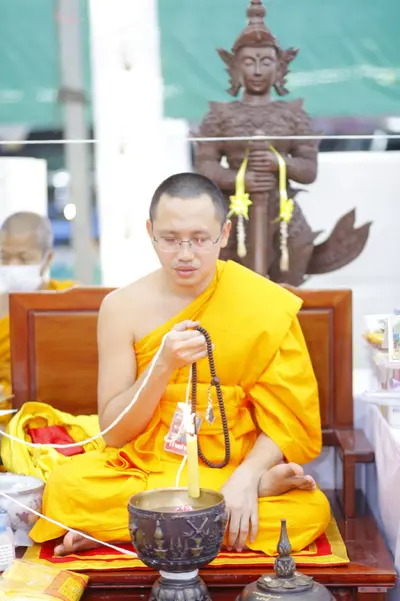 ประมวลภาพพิธีสวดนพเคราะห์และพุทธาภิเษกวัตถุมงคล วัดจุฬามณี ปี ๒๕๖๕
