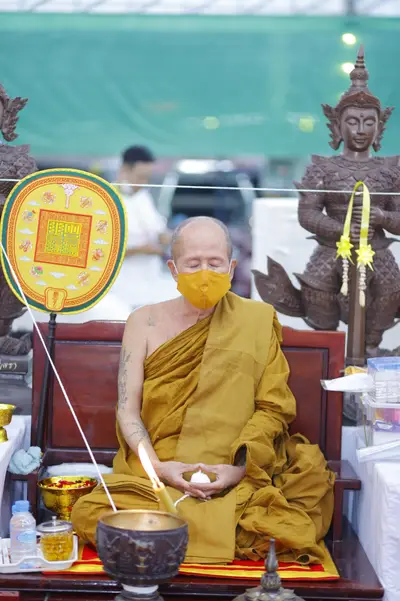 ประมวลภาพพิธีสวดนพเคราะห์และพุทธาภิเษกวัตถุมงคล วัดจุฬามณี ปี ๒๕๖๕