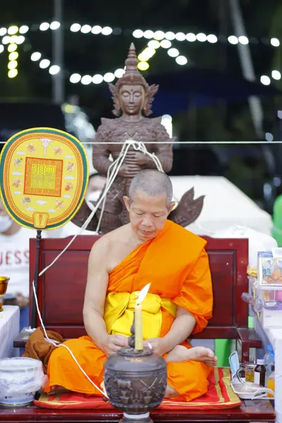ประมวลภาพพิธีสวดนพเคราะห์และพุทธาภิเษกวัตถุมงคล วัดจุฬามณี ปี ๒๕๖๕