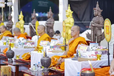 ประมวลภาพพิธีสวดนพเคราะห์และพุทธาภิเษกวัตถุมงคล วัดจุฬามณี ปี ๒๕๖๕